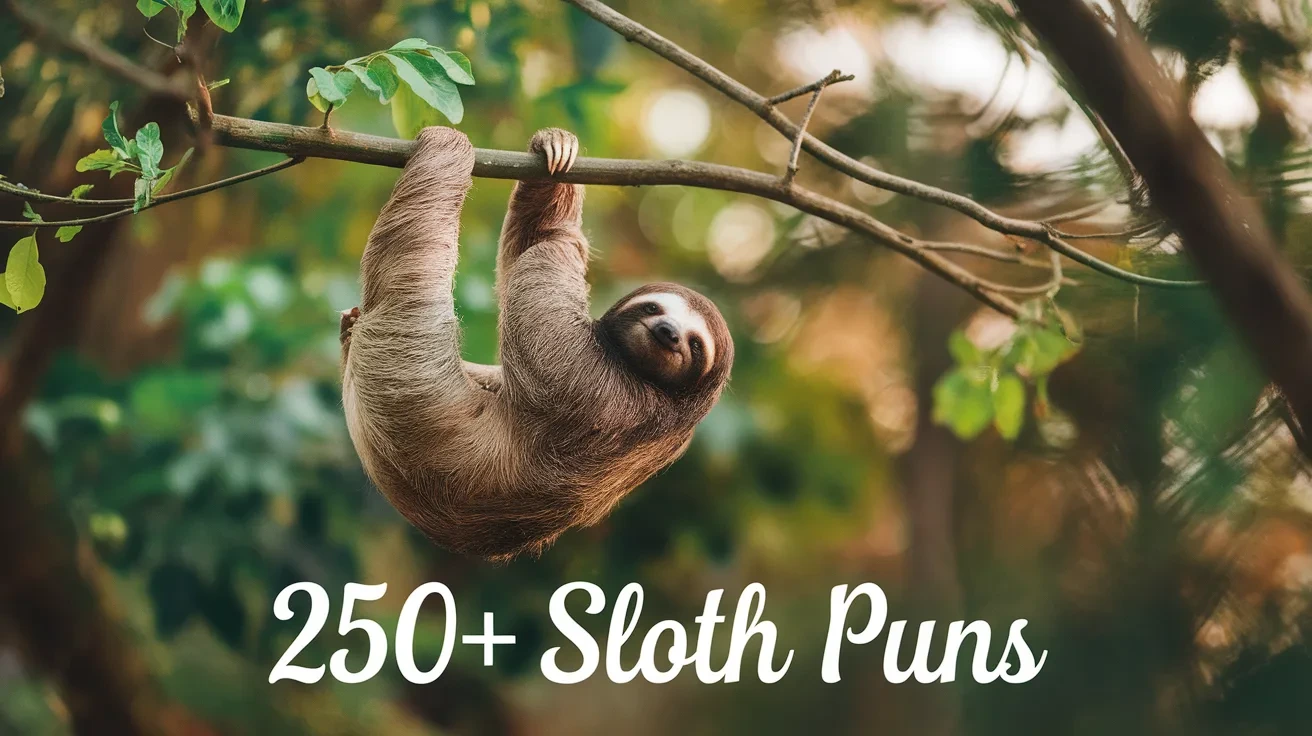 250+ Sloth Puns