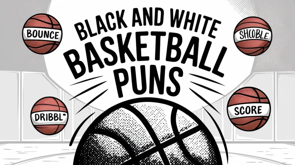 Black and White Basketball Puns