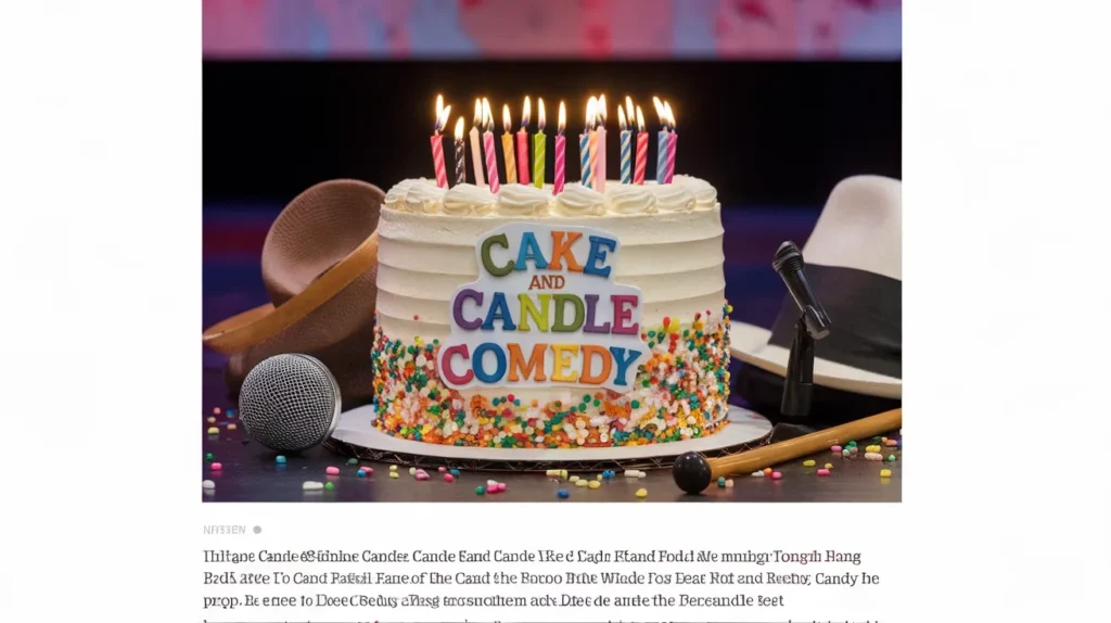 Cake And Candle Comedy