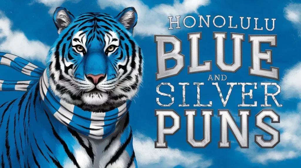 Honolulu Blue and Silver Puns