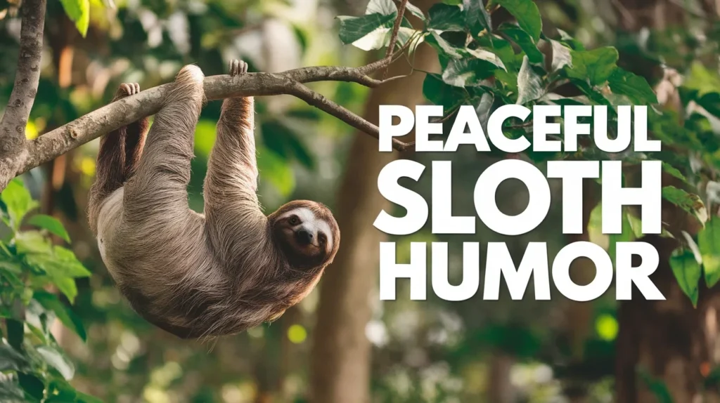 Peaceful Sloth Humor