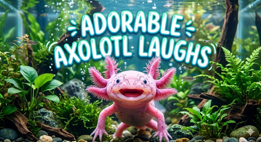 Adorable Axolotl Laughs