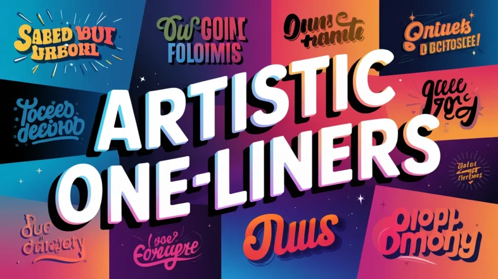 Artistic One-Liners