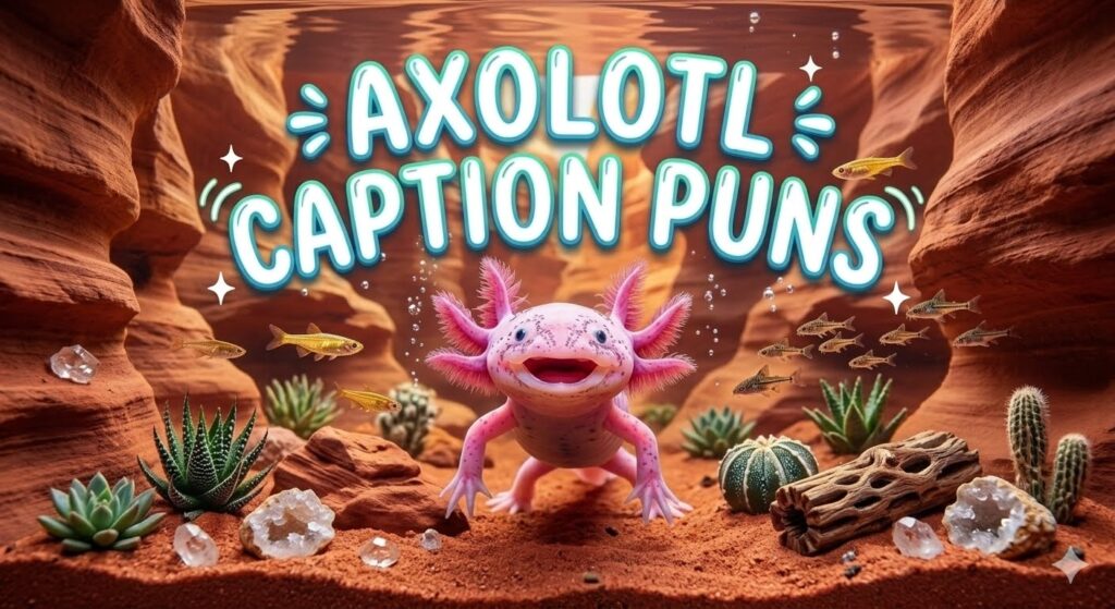 Axolotl Caption Puns