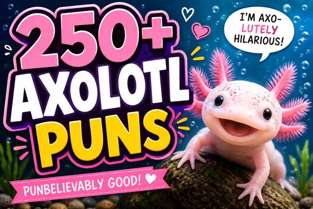 Axolotl puns