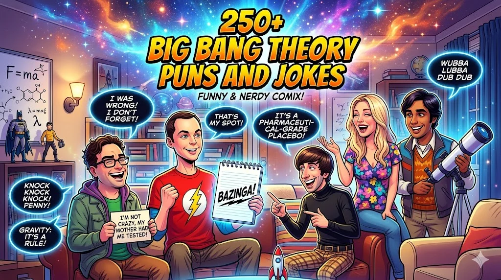 Big Bang Theory Puns and Jokes