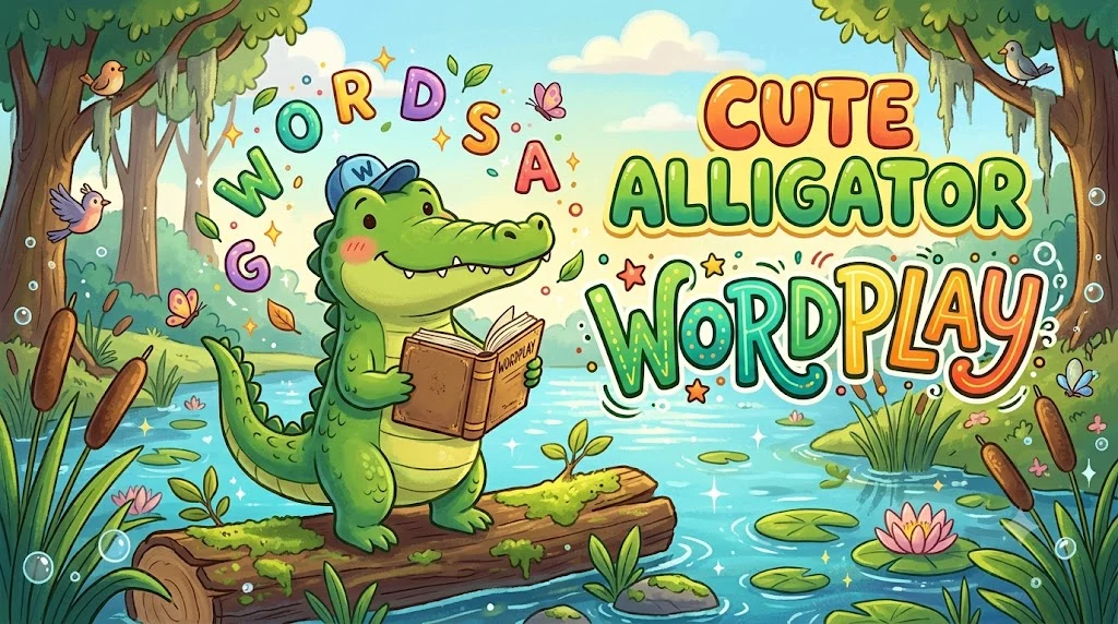 Cute Alligator Wordplay
