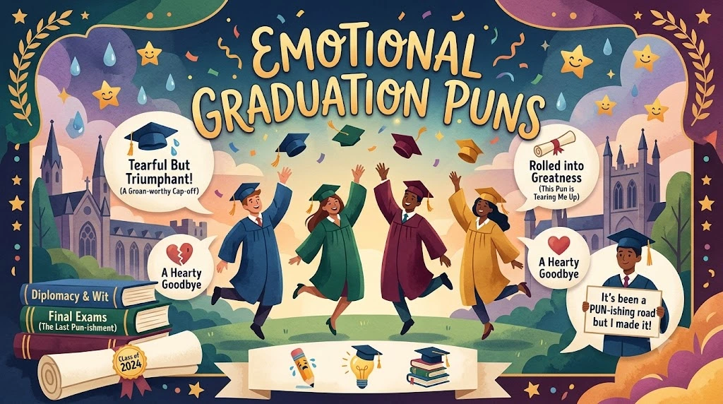 Emotional Graduation Puns