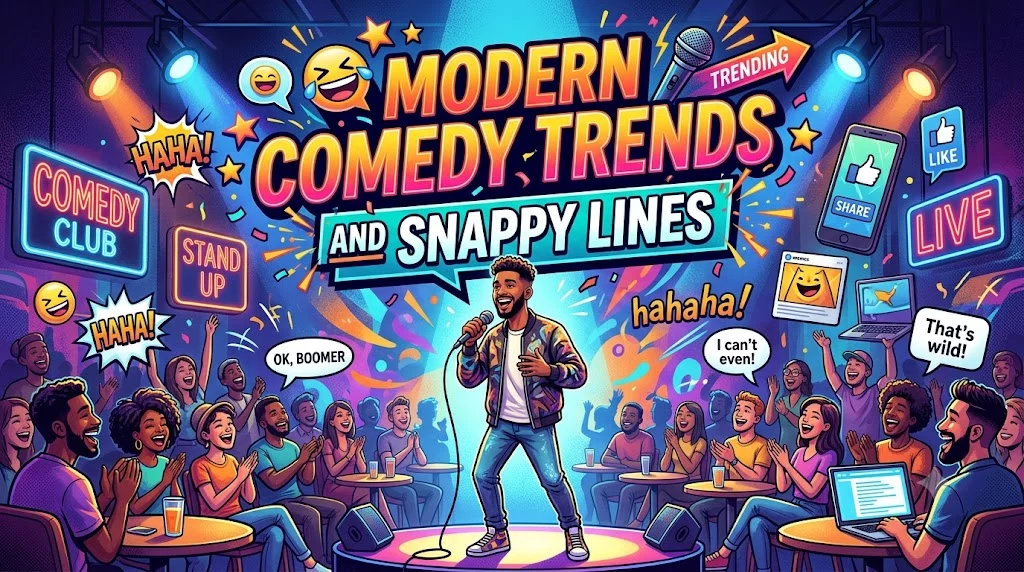 Modern Comedy Trends And Snappy Lines
