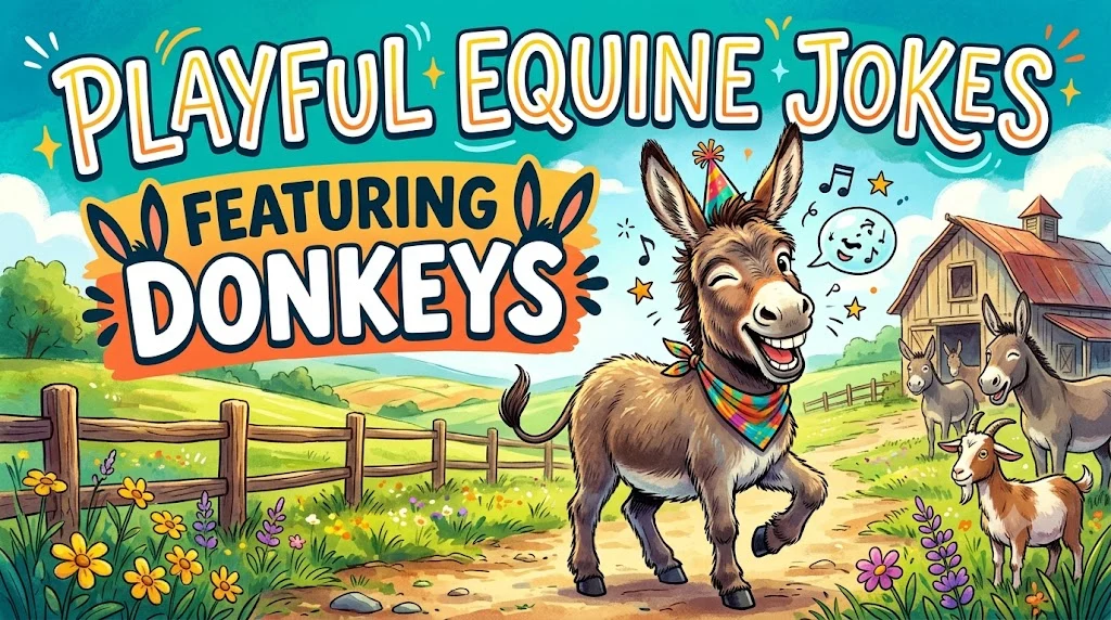Playful Equine Jokes Featuring Donkeys