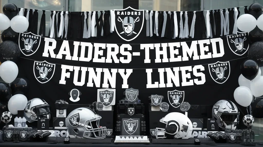 Raiders-Themed Funny Lines