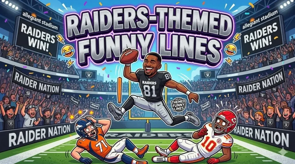Raiders-Themed Funny Lines