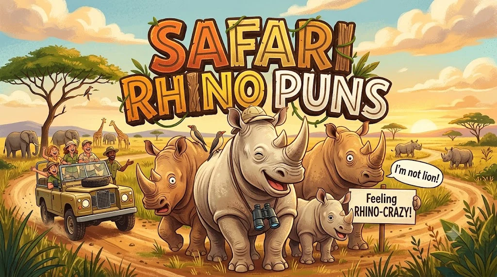 Safari Rhino Puns