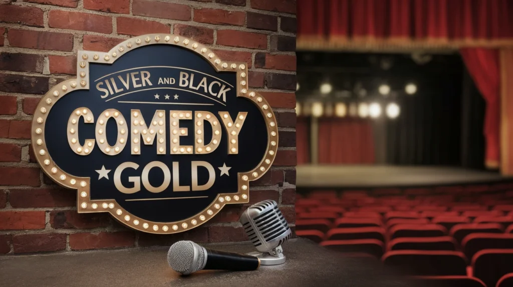Silver and Black Comedy Gold