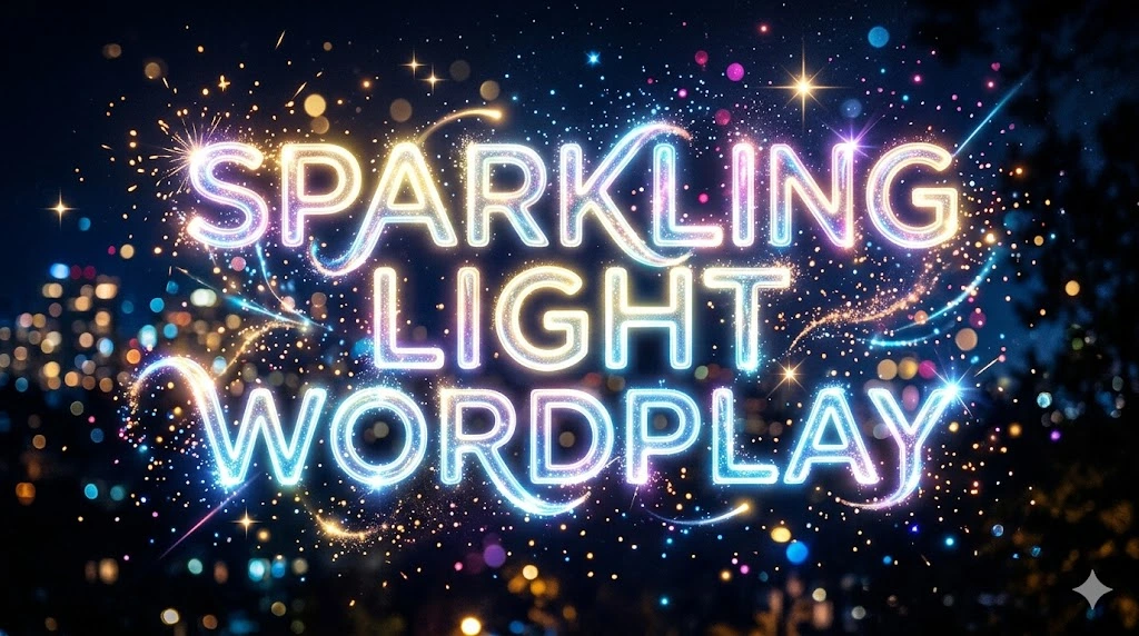 Sparkling Light Wordplay