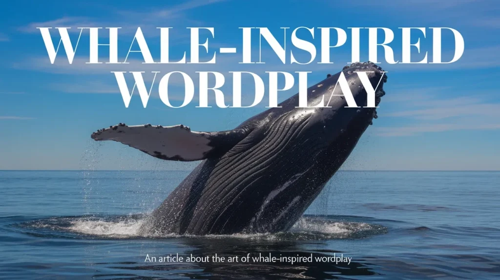 Whale-Inspired Wordplay