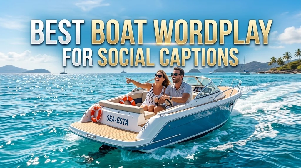 Best Boat Wordplay for Social Captions