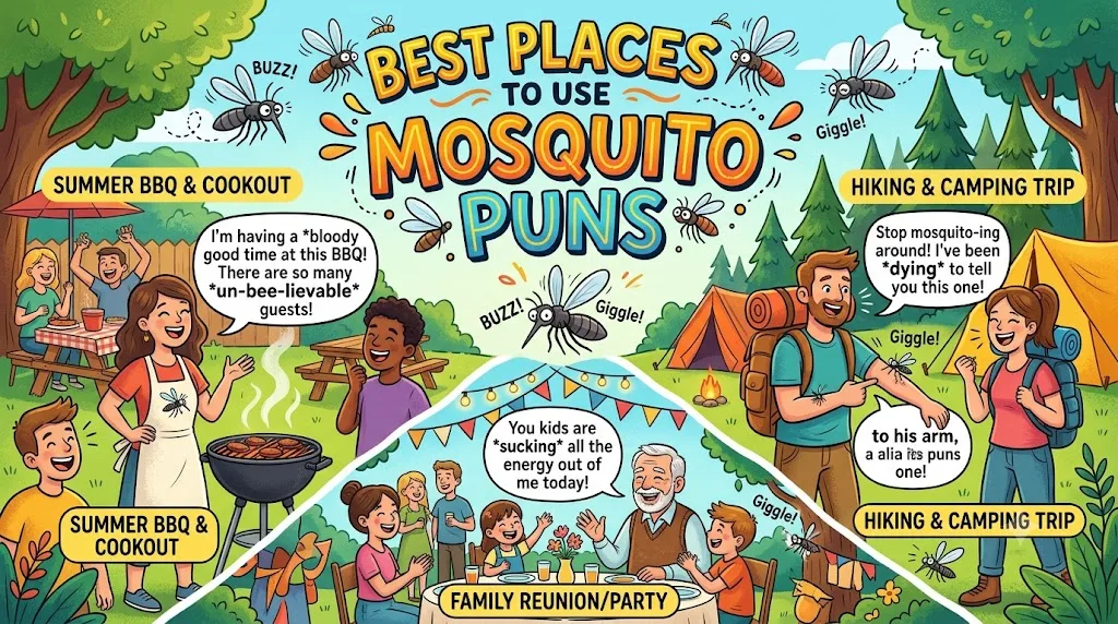 Best Places to Use Mosquito Puns