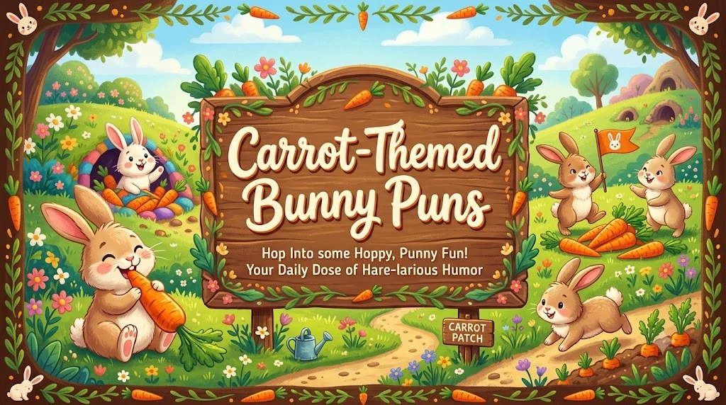 Carrot-Themed Bunny Puns