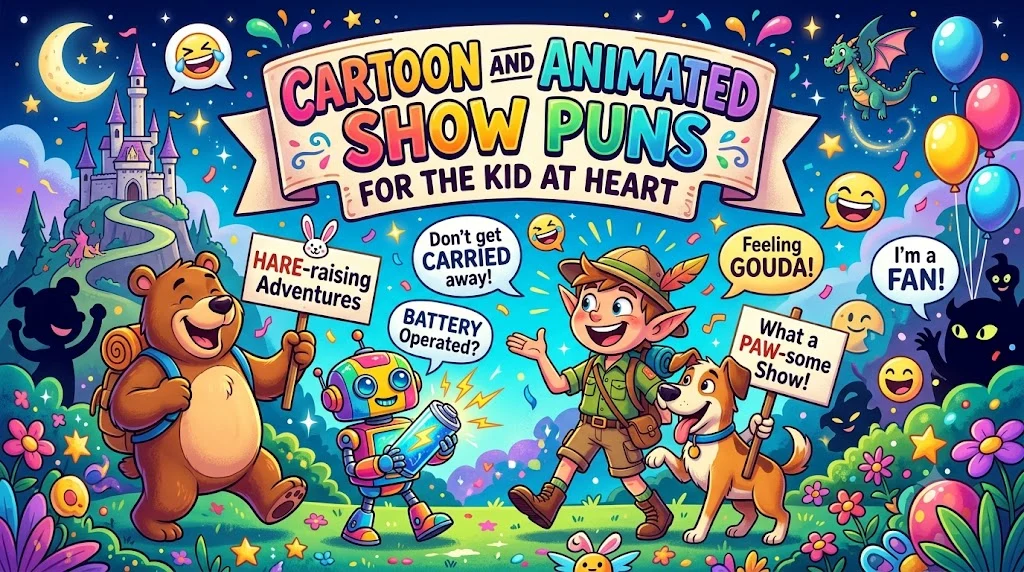 Cartoon and Animated Show Puns for the Kid at Heart