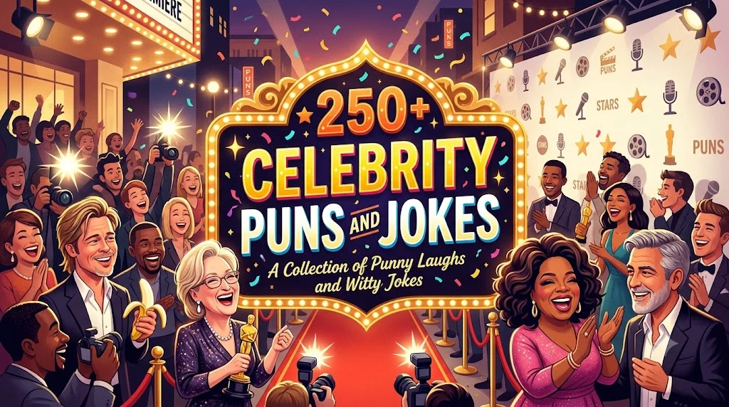 Celebrity Puns and Jokes