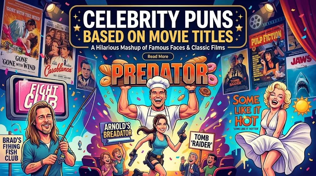 Celebrity Puns Based on Movie Titles