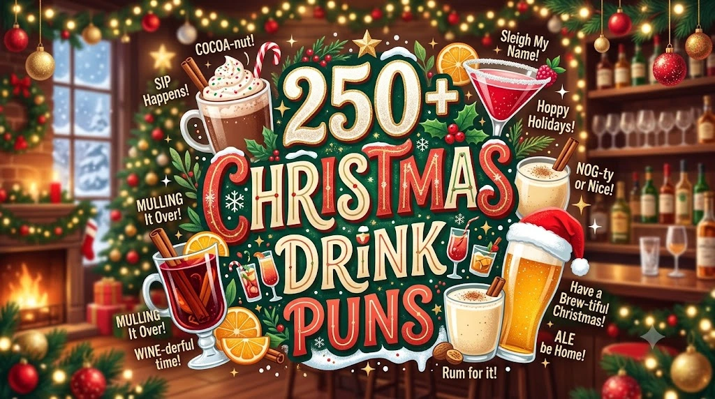 christmas drink puns