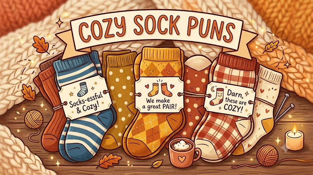 Cozy Sock Puns