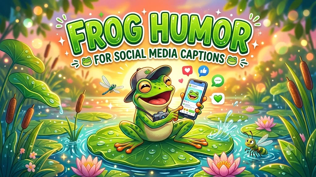 Frog Humor for Social Media Captions