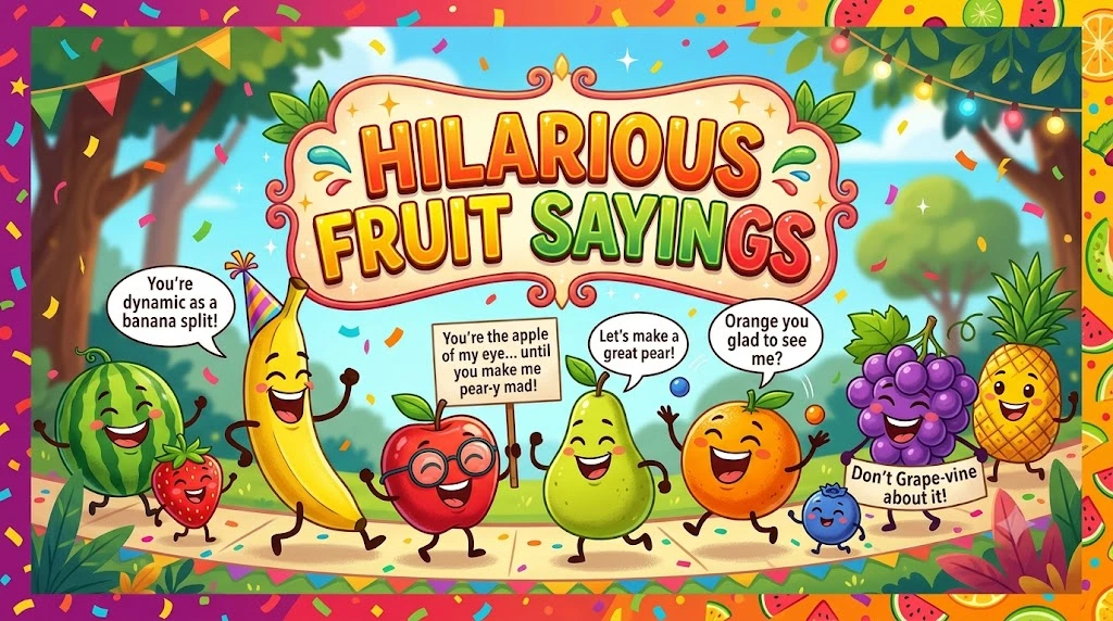 Hilarious Fruit Sayings