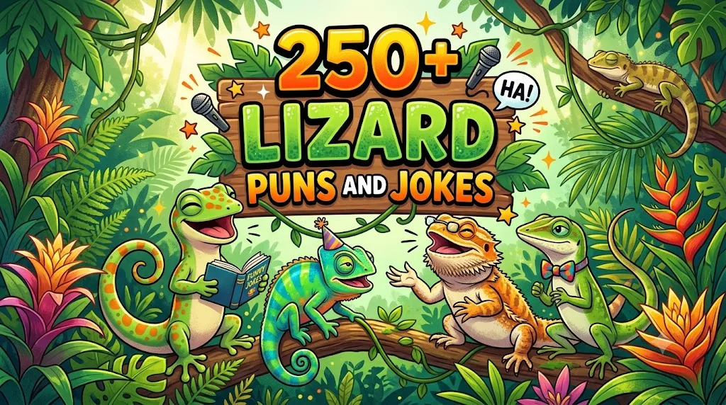 lizard puns and jokes
