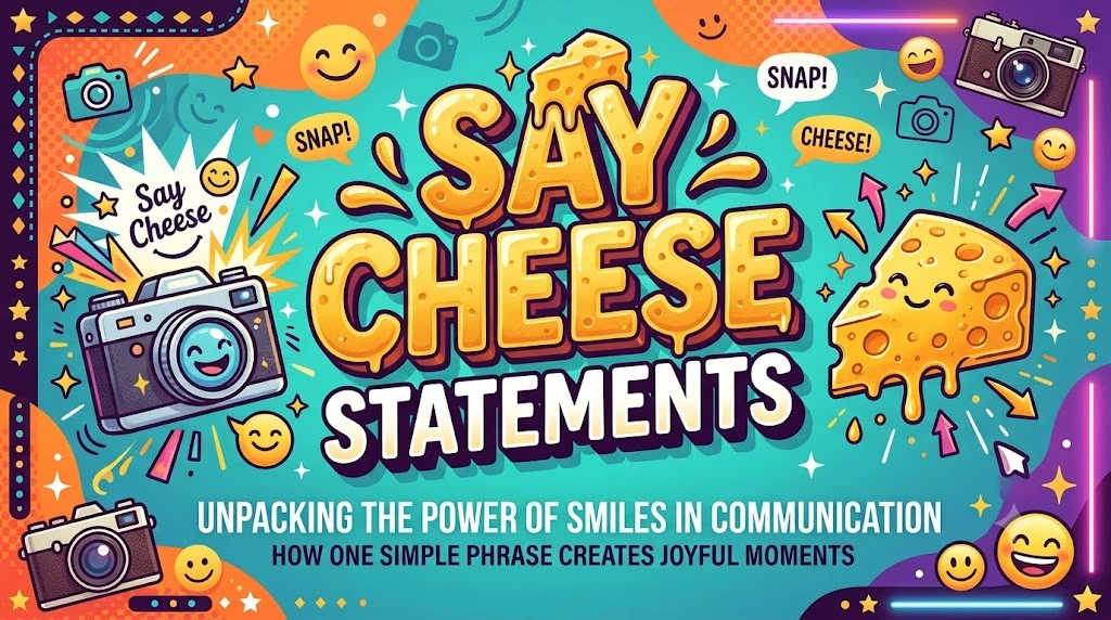 Say Cheese Statements