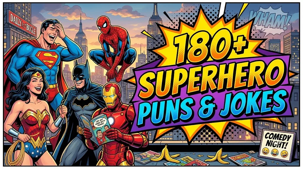 180+ Superhero Puns and Jokes