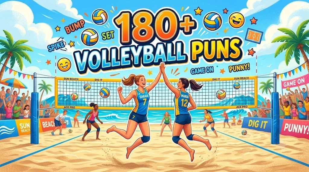 180+ Volleyball Puns