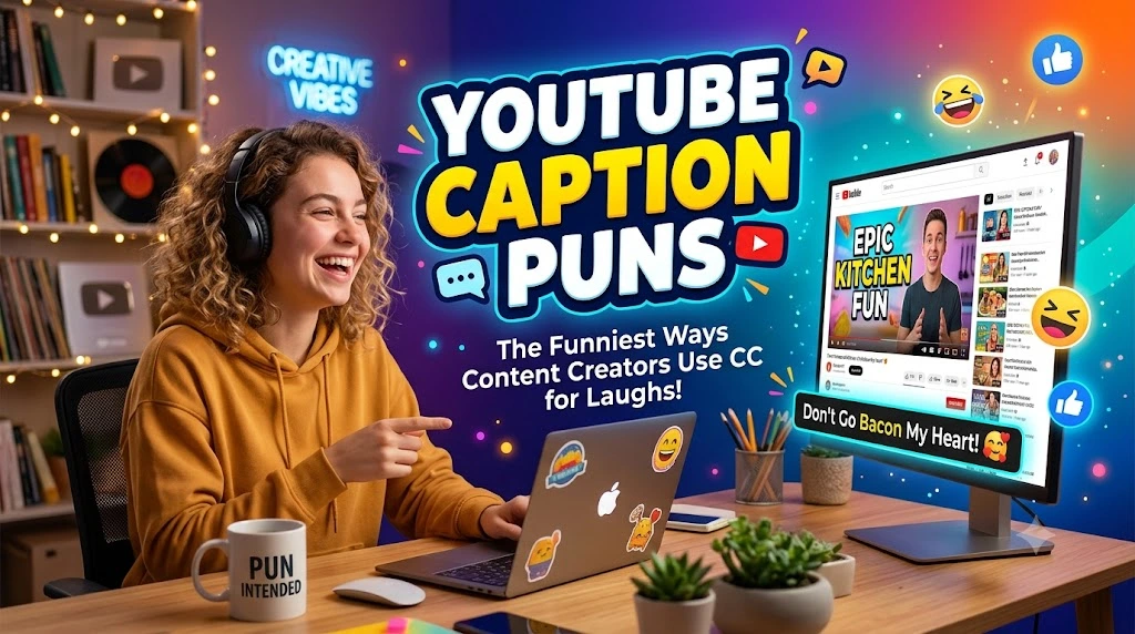 YouTube Caption Puns