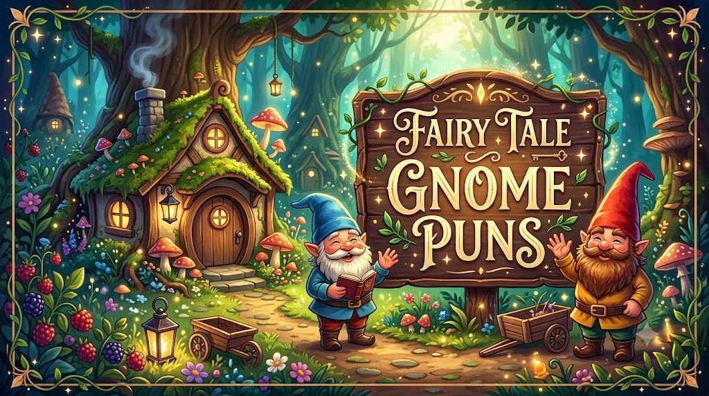 Fairy Tale Gnome Puns