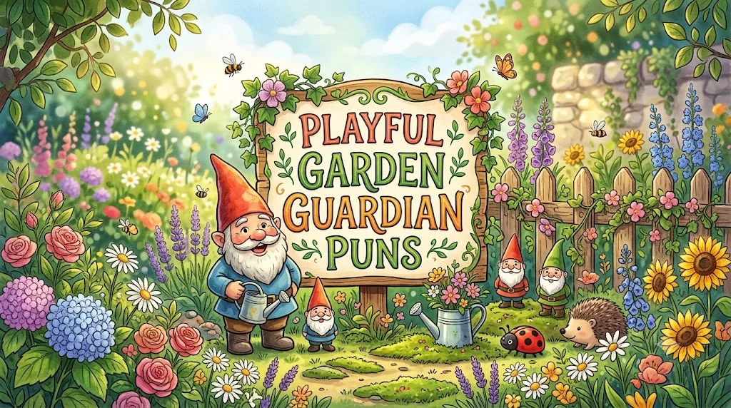 Playful Garden Guardian Puns
